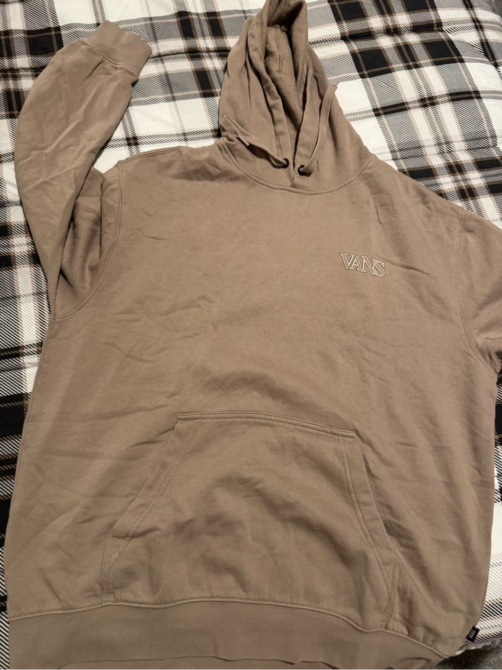 Vans Taupe Pullover Hoodie with Small Chest Logo